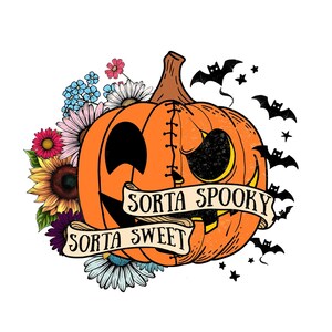 Sorta Sweet Sorta Png, Fleurs De Citrouille Png, Halloween Png, Conception De Citrouille, Saison Effrayante Png, Fleurs De Citrouille Png