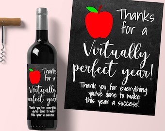 Teacher Wine Label: End of Year Gift (Digital Download)