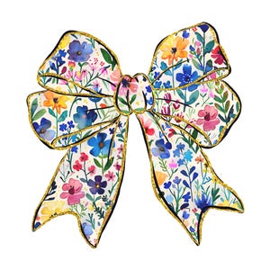 Coquette florale noeud Png, aquarelle floral Png, printemps png, Coquette d'été noeud png, Girly Floral Png, conception de tee shirt printemps