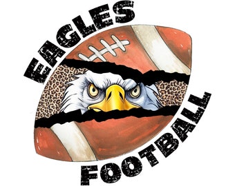 Eagles Football PNG : design par sublimation (téléchargement numérique)
