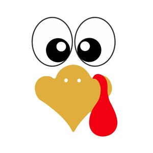Thanksgiving Turkije SVG, Turkije gezicht SVG, Thanksgiving SVG, Turkije Svg, Turkije gesneden bestand, Turkije Png, Svg, Cricut, silhouet, Turkije draf