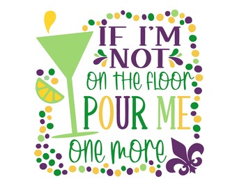 Mardi Gras SVG: Häll upp något åt mig, Louisiana Design (digital nedladdning)