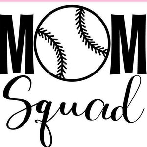 Baseball Mom SVG: Cricut & Silhouette Schnittdatei (Digitaler Download)
