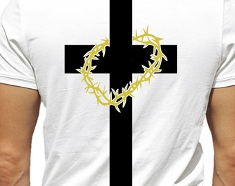 Download Cross With Thorns Etsy