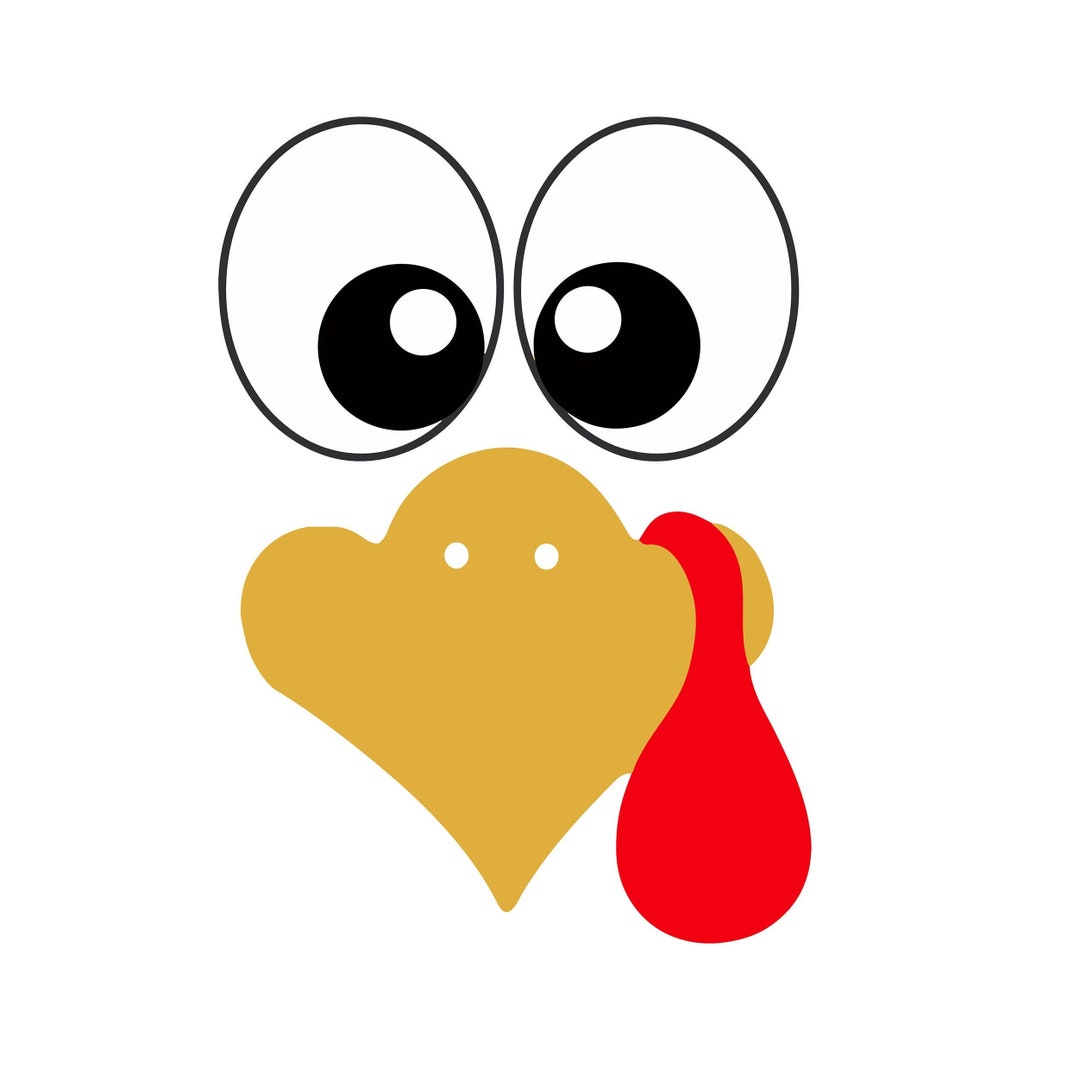 Turkey Face SVG, Thanksgiving SVG, Turkey Svg, Thanksgiving Turkey SVG