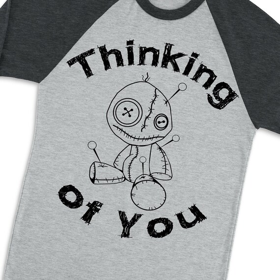 Handlettered Svg Cricut And Silhouette Svgs Funny Shirt Svg Happy Halloween Svg Voodoo Doll Svg Thinking Of You Svg Halloween Cut File Clothing Wearables Craft Supplies Tools Shantived Com