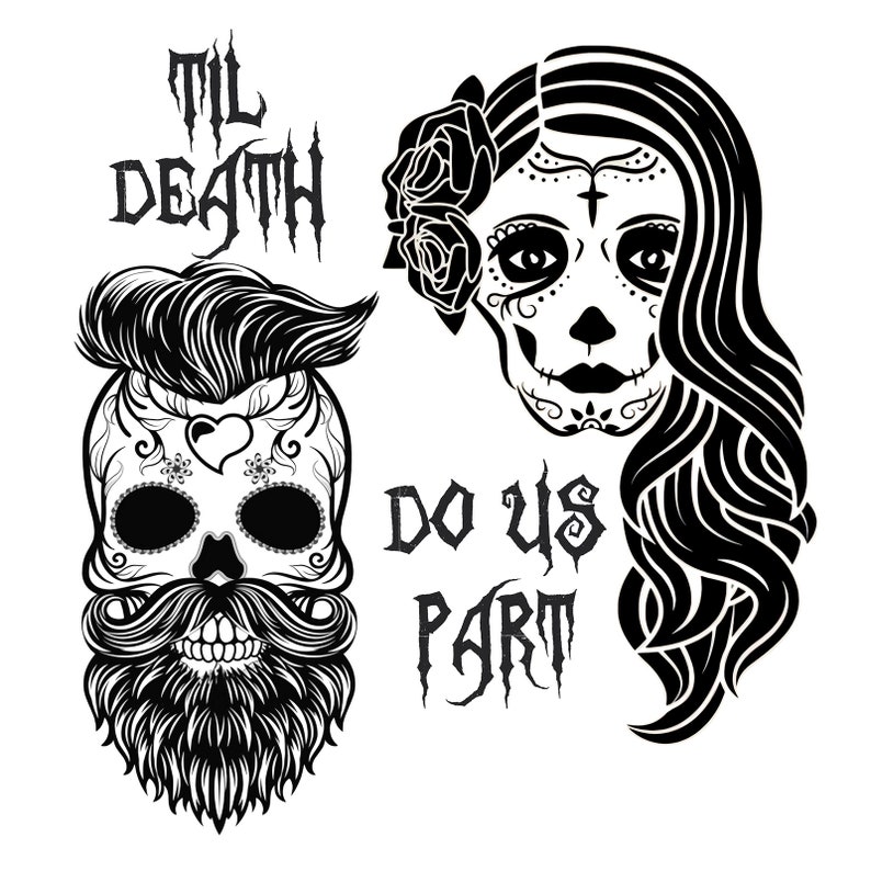 Download Sugar Skull SVG day of the dead svg Wedding Skull Svg | Etsy
