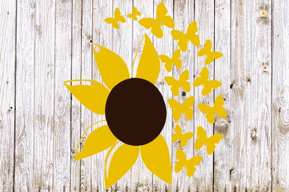 Free Free 144 Butterfly Sunflower Svg Free SVG PNG EPS DXF File