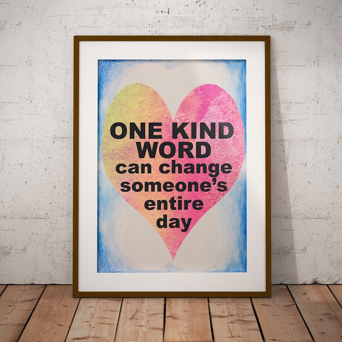 Classroom English Decor, Kindness One INSTANT DOWNLOAD, Decor - Classroom Etsy Word, Kind Poster,