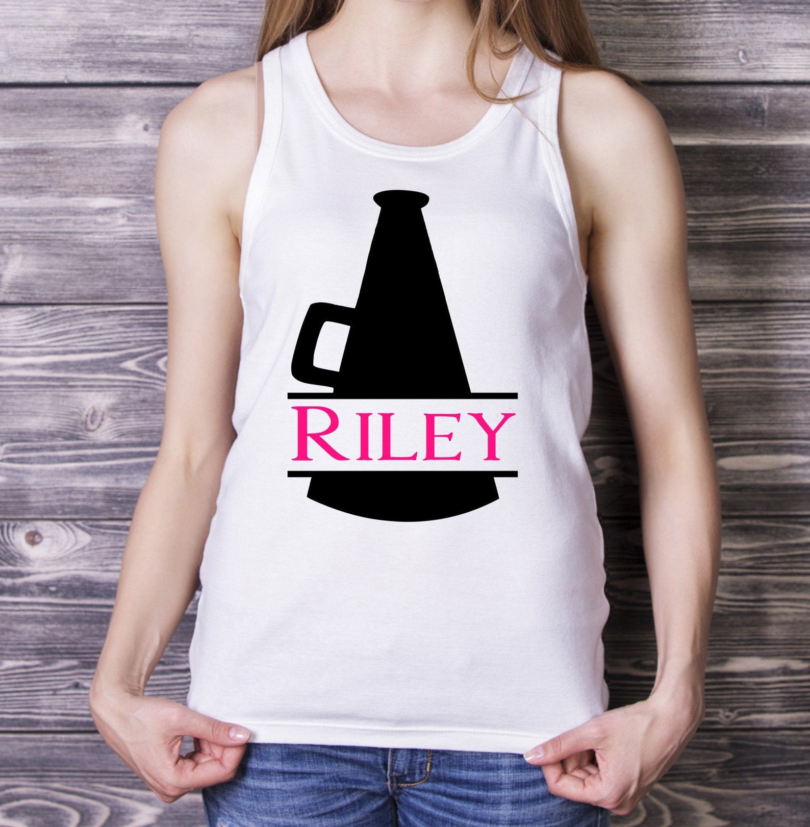 Cheer Megaphone Monogram SVG Cheer Megaphone SVG Cheer SVG Etsy