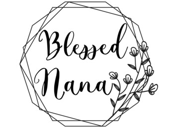 Blessed Nana SVG: Design per maglietta della nonna, file di taglio Cricut (download digitale)