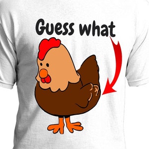 Guess What Chicken Butt SVG, Chicken clipart, Chicken SVG, Chicken Butt SVG