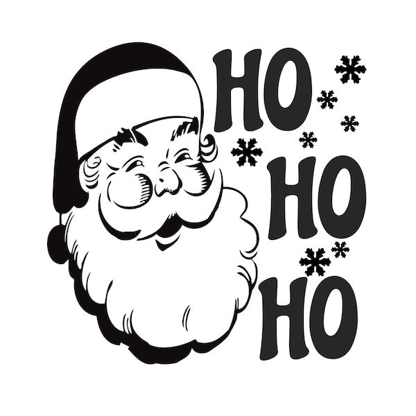 Santa Claus SVG, SVg Noël rétro, Santa SVG, Ho Ho Ho Svg, Noël SVG, Svg hiver, Joyeux Noël Png