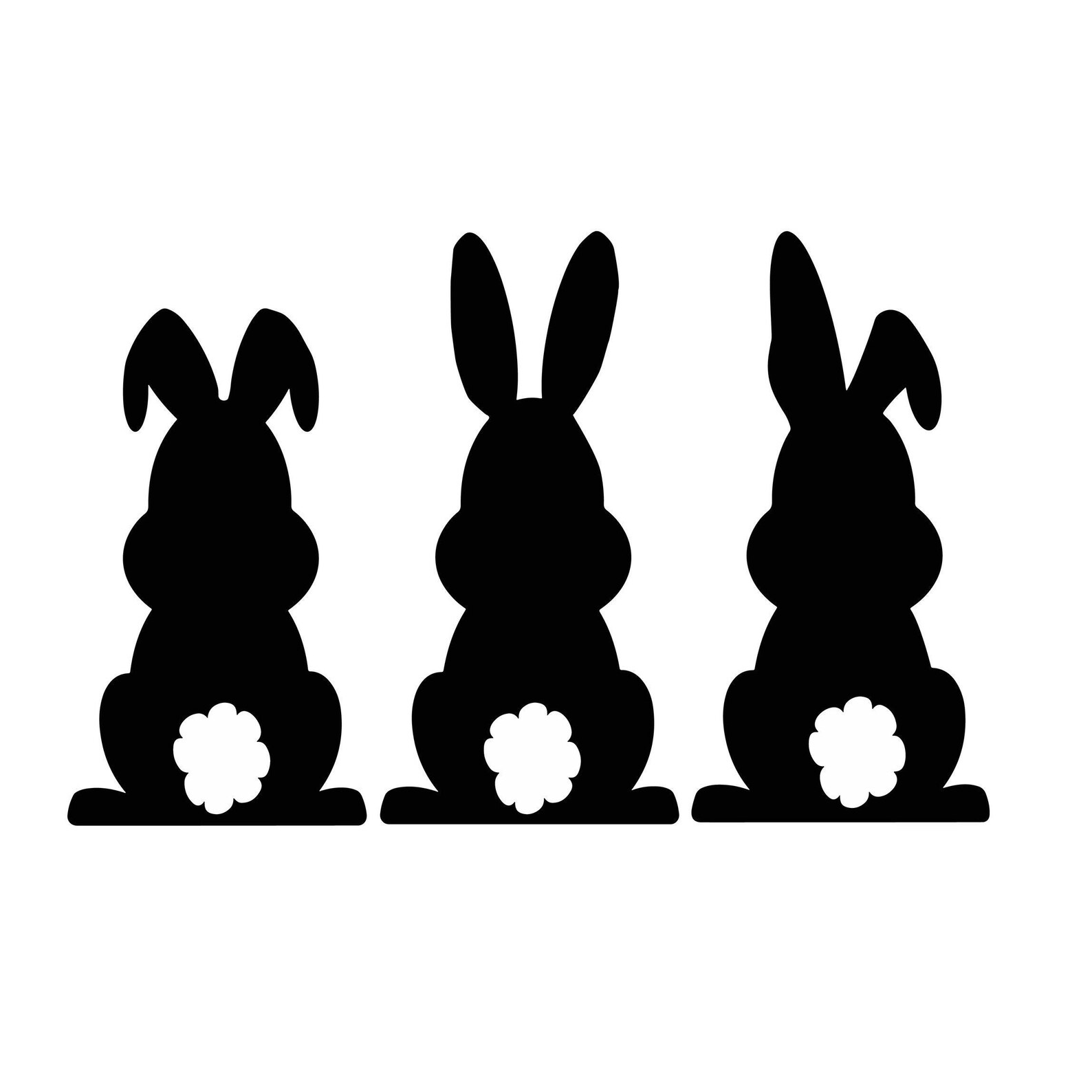 Easter Bunny SVG Easter Bunny DXF Bunny Shape SVG Cricut - Etsy