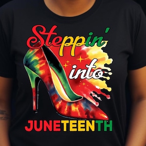 Steppin 'In Juneteenth Png Sublimationsdesign, Juneteenth Png, Schwarze Geschichte Png, Afrikanerin Png, Schwarze Macht Png, Afro Png Downloads