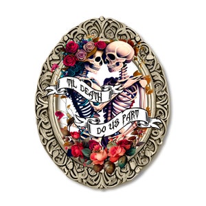 Liebhaber bis zum Tod PNG, Liebhaber Schädel PNG, Ovaler Rahmen Png, Schädel Png, Schädel Clipart, Schädel Png, Blumenschädel Png, Schädelhemd
