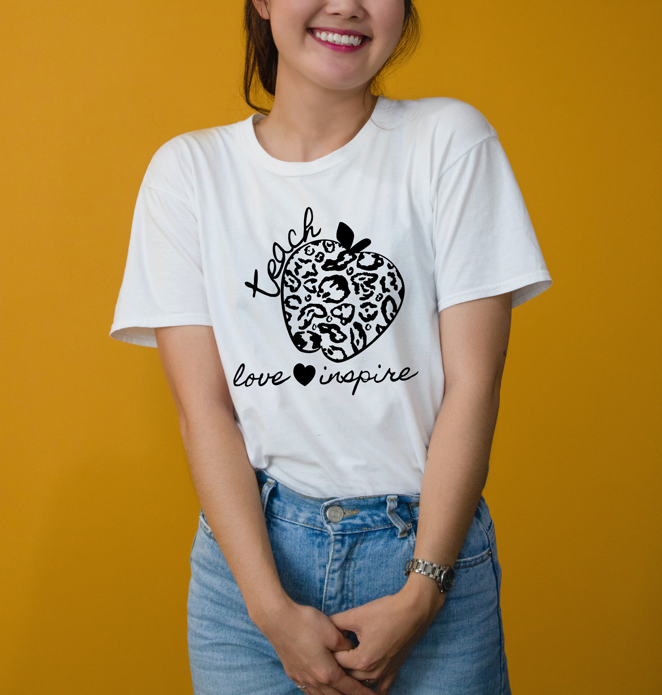 Download Teach Love Inspire SVG Leopard Teacher Shirt SVG Teacher ...