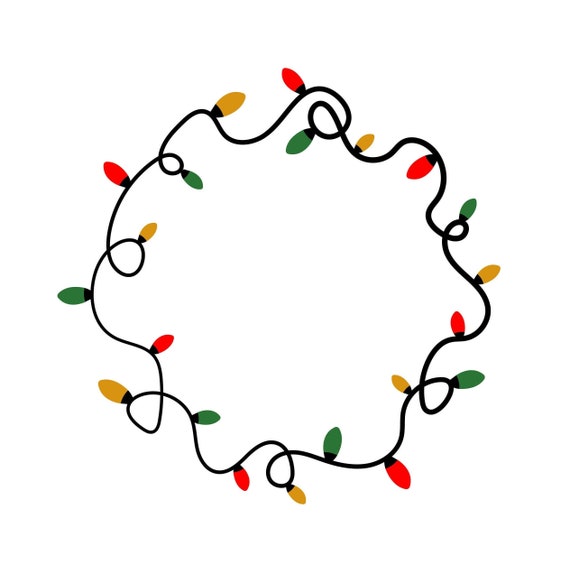 Christmas Lights SVG, Christmas Light String SVG, Christmas Lights,  Christmas Cut File, Christmas Svg, Cricut, Silhouette, Vector - Etsy