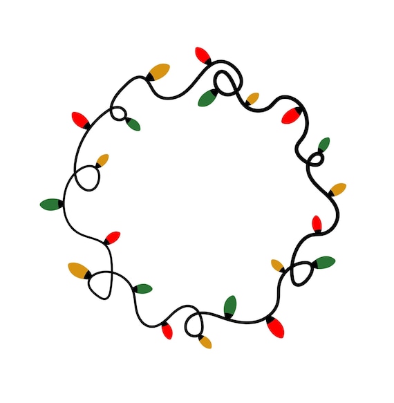 Christmas lights svg deals