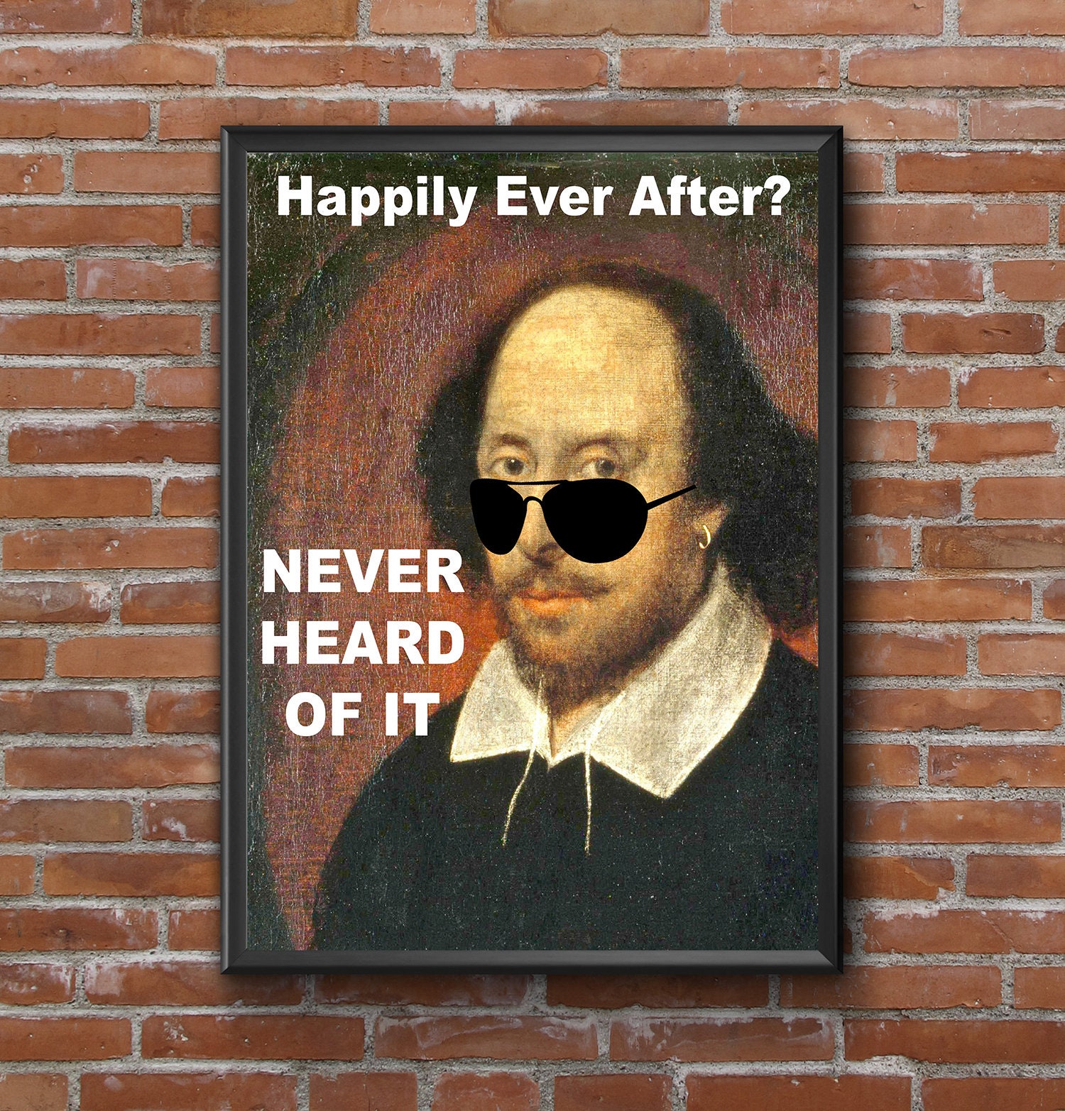 Shakespeare Print Funny Shakespeare Poster English Classroom Etsy