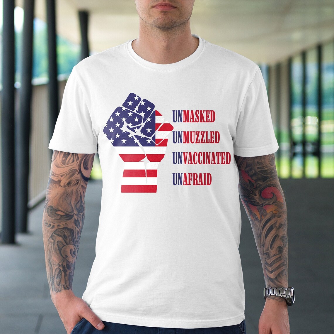 Unmasked Unmuzzled Unvaccinated Unafraid SVG Anitmask Shirt | Etsy