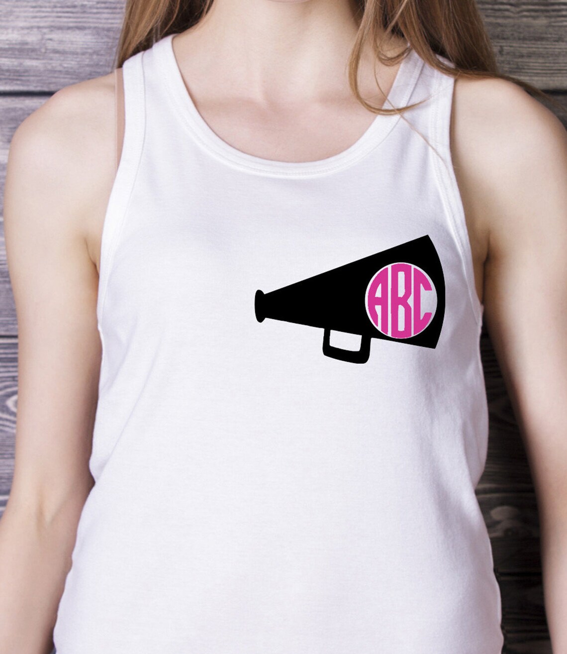 Cheer Megaphone Monogram SVG Cheer Megaphone SVG Cheer SVG Etsy