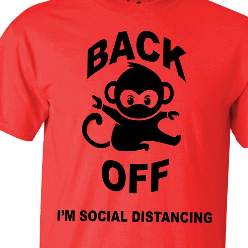 Social Distancing SVG Back off SVG Monkey SVG Stay 6 Ft - Etsy Canada