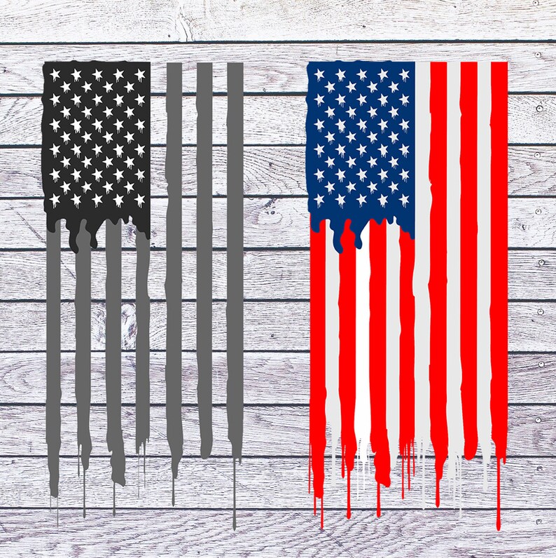 Distressed American Flag SVG Flag SVG Bundle Patriotic SVG Etsy