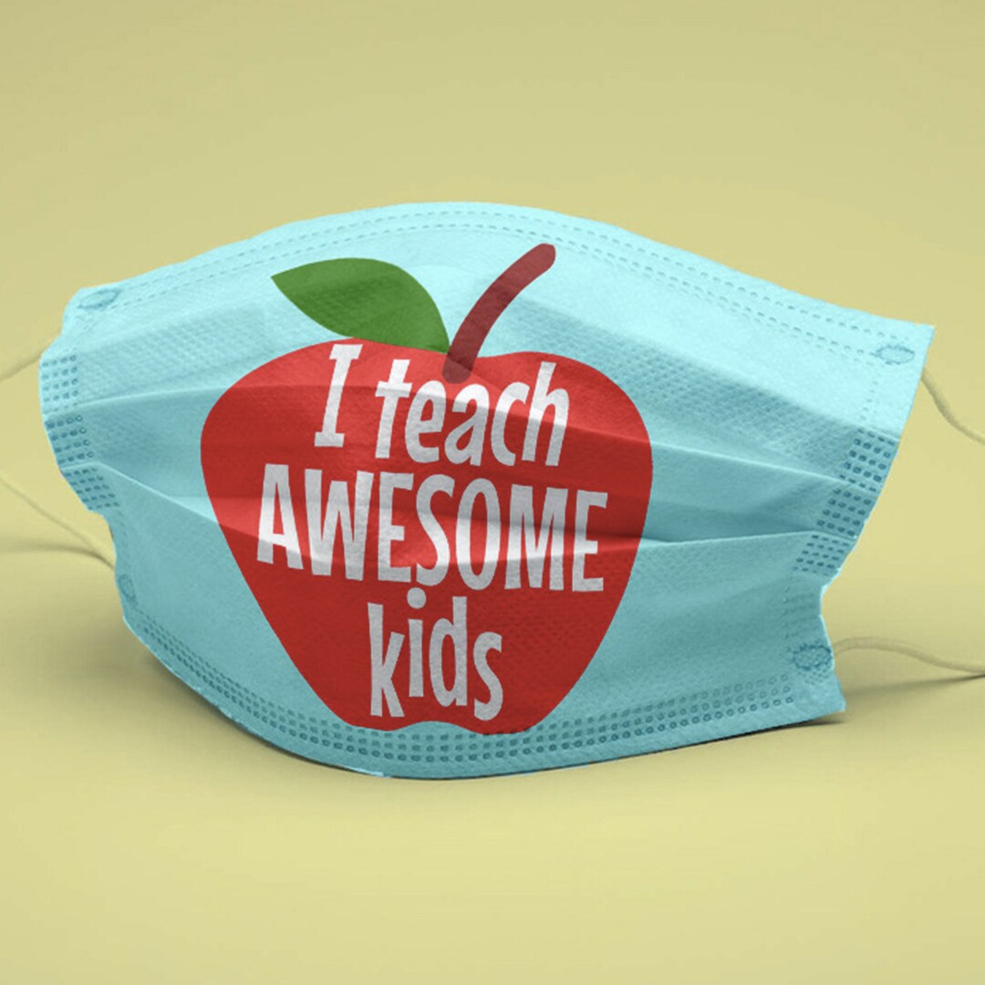 Teacher Mask SVG Teacher Gift Teacher Svg Face Mask Svg Etsy