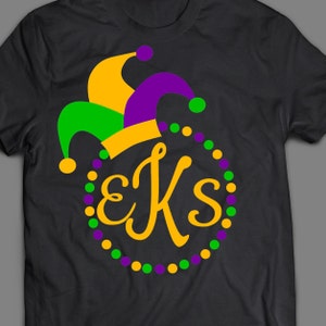 Mardi Gras Svg, Mardi Gras Svg Dxf Eps, Louisiana Svg, Mardi Gras Monogram Svg, Frame Clipart, Silhouette, Cricut, Cut Files