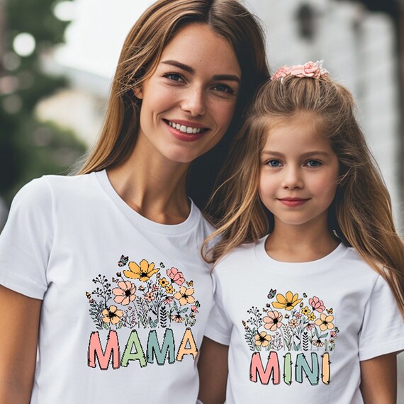 Mama and Mini Shirt Designs Mama and Me PNG Bundle Mothers Day Shirt Mothers Day Gift Mama and Daughter Tee Design Gift for Mama Etsy Ireland