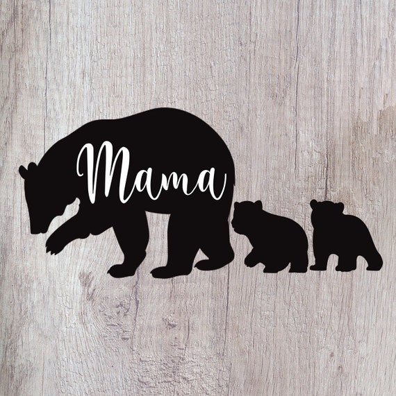 Mama Bear and Cubs SVG: Mom Shirt Design, Cricut Cut File