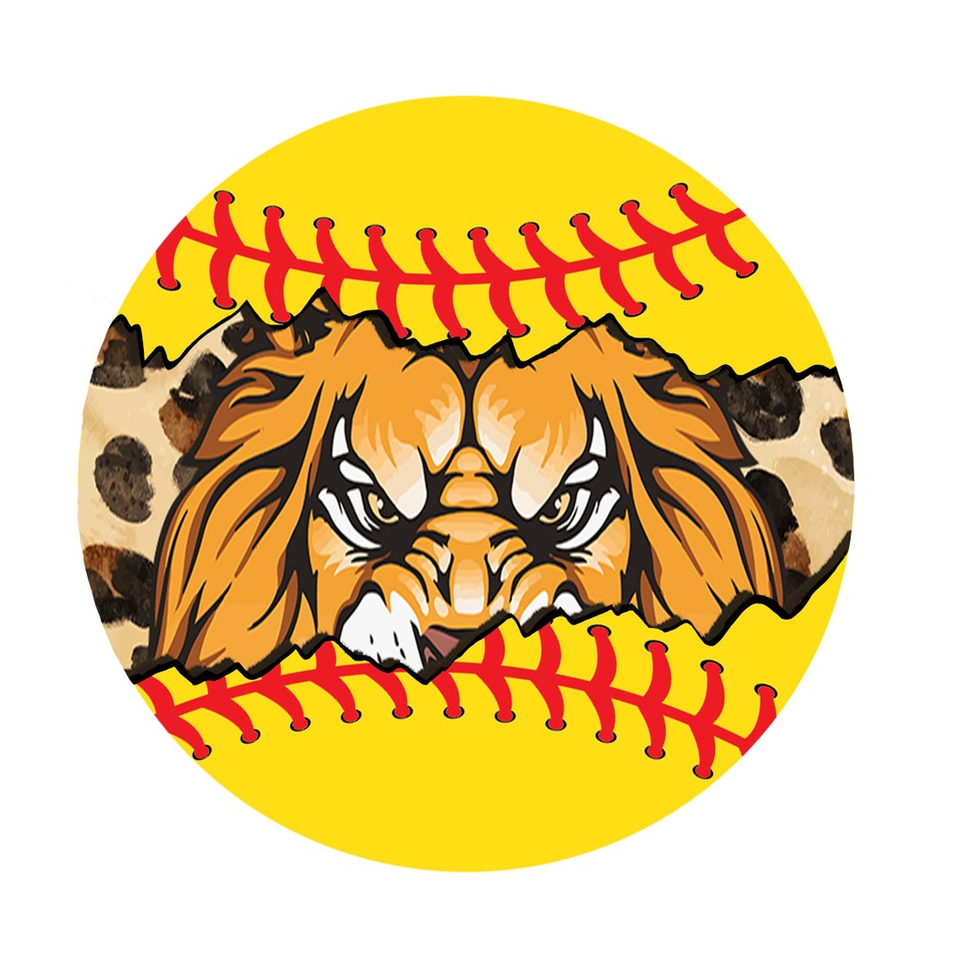 Softball LIONS Leopard PNG, Leopard Softball, Leopard Softball, Lions