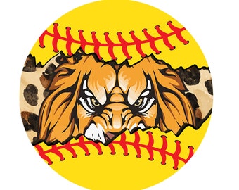 Leopard LIONS Softball PNG: Mascote para impressão (download digital)