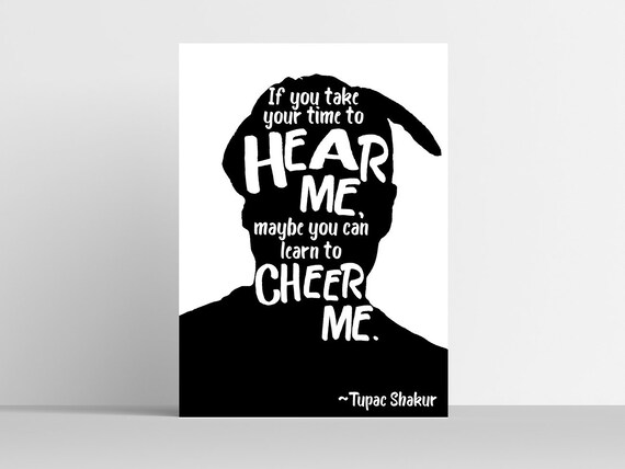 Tupac Poster 2pac Tupac Art 2pac Art Rapper Print Tupac Etsy