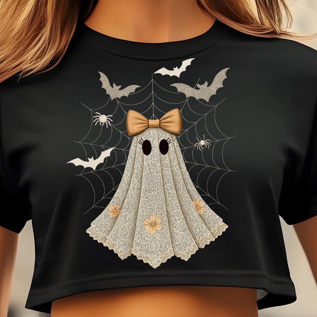 Cute Lace Ghost Png, Boo in Boojee, Halloween Boo Lace Bow Png ...