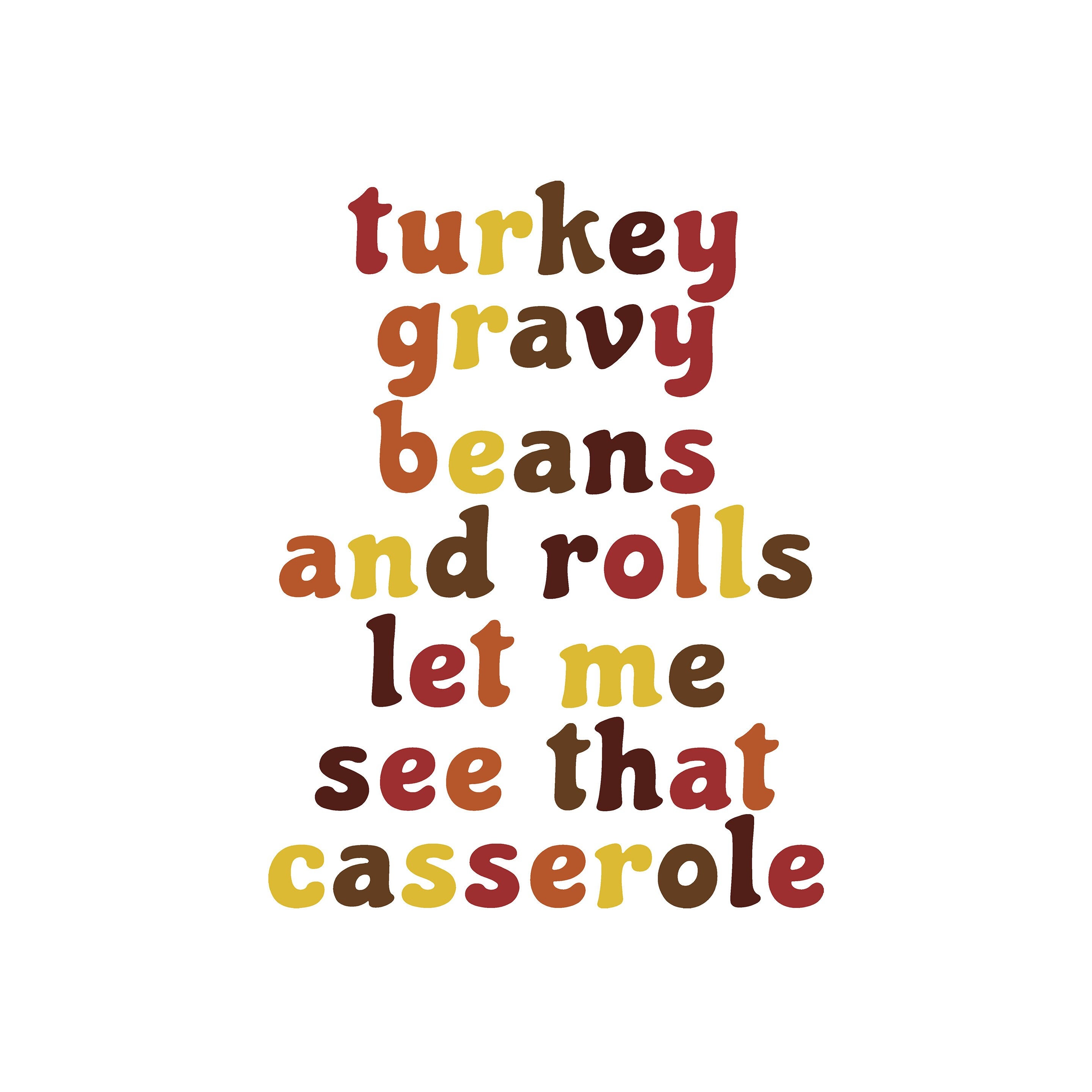 Thanksgiving SVG Turkey Gravy Beans and Rolls Let Me See That Etsy