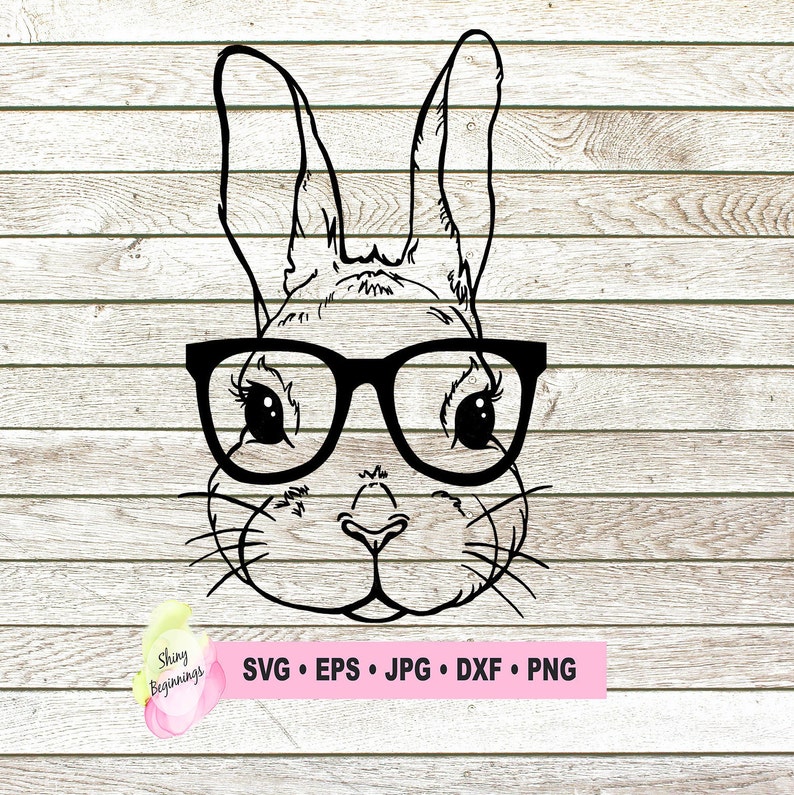 Download Bunny With Glasses Kid S Easter Design Easter Svg Easter Bunny With Glasses Easter Bunny Svg Bunny With Glasses Svg Clip Art Image Files Craft Supplies Tools Vadel Com