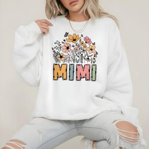 Floral Mimi PNG, Boho Grandmother Design (Digital Download) image 3