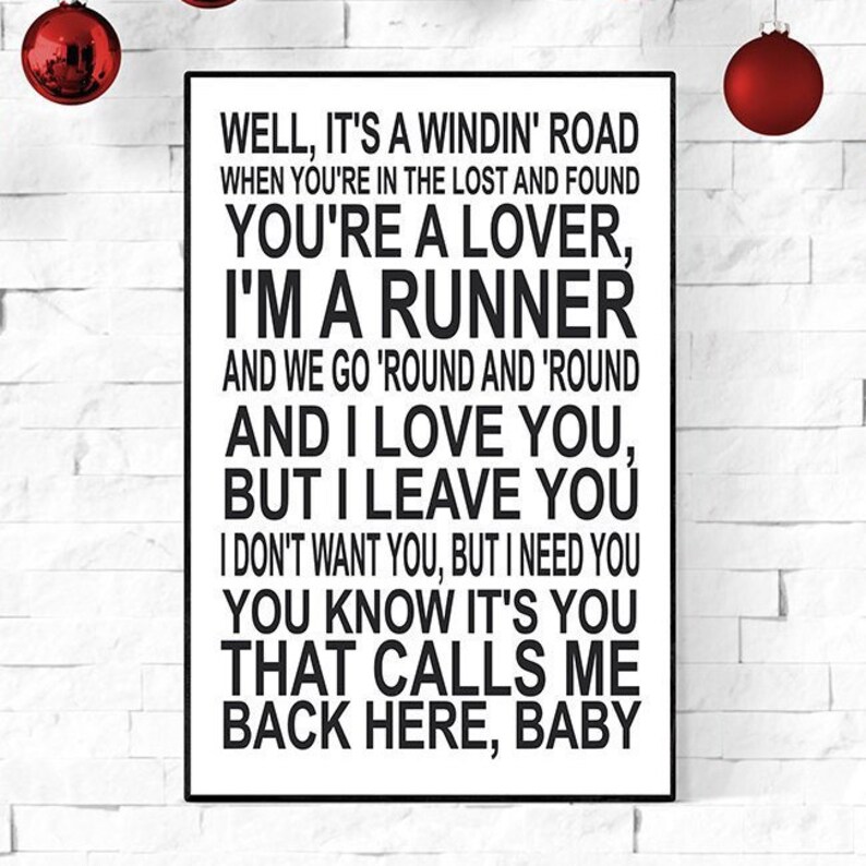 Lyrics Printable Zac Brown Band Lyrics Print Colder Weather Etsy