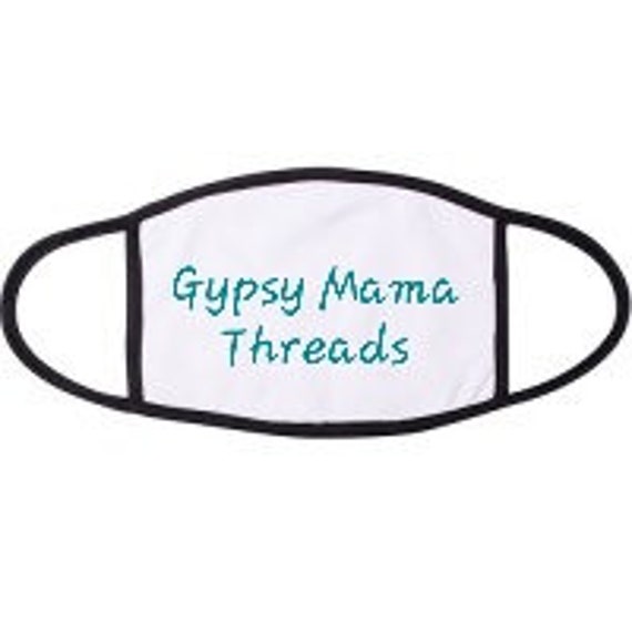 Sublimation Blank Face Mask With Black Trim Etsy