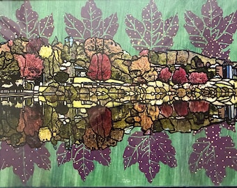 Titel – Junaluska-See: 8x10-Druck meines Originalkunstwerks auf hochwertigem Papier
