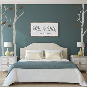 Birch tree wall decal, Nursery wall decals, Wall stickers for bedroom, Birch tree decal, Tree wall stickers, 6 trees, birds included