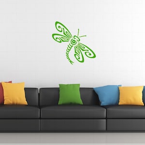 Dragonfly vinyl wall Decal, choose 1 color