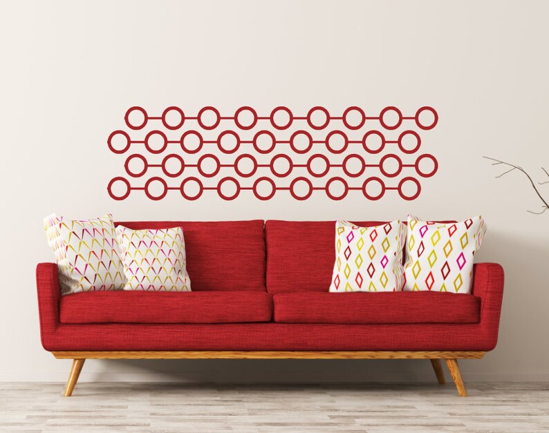 Modern Wall Decal Border Geometric Decorative Wall Decor Etsy
