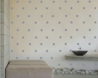 Gold Stars Wall Decals Pack - Peel and Stick Confetti Wall Decals - Metallic Star Wall Decals, available in 40+ colors