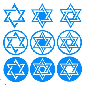 Star of David ...  vinyl window decal