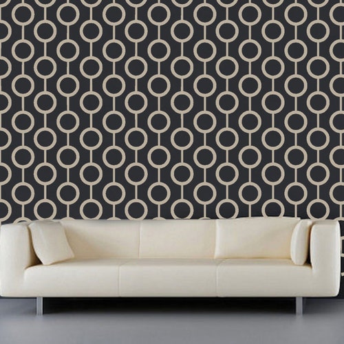 Modern Wall Decal Border Geometric Decorative Wall Decor Etsy