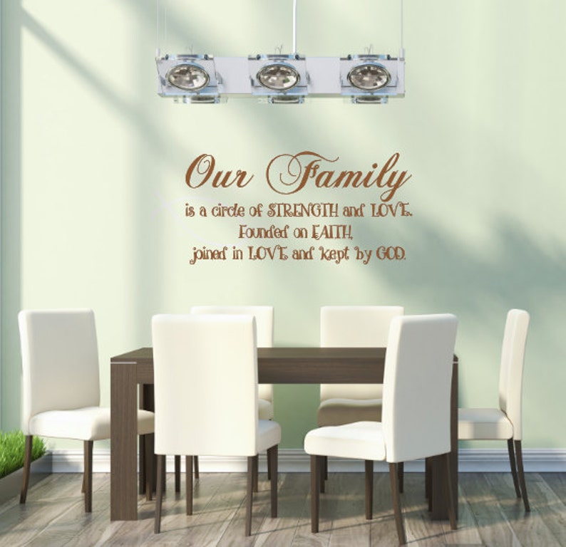 Our Family Vinyl Wall Art Assorted Sizes and Colors Etsy