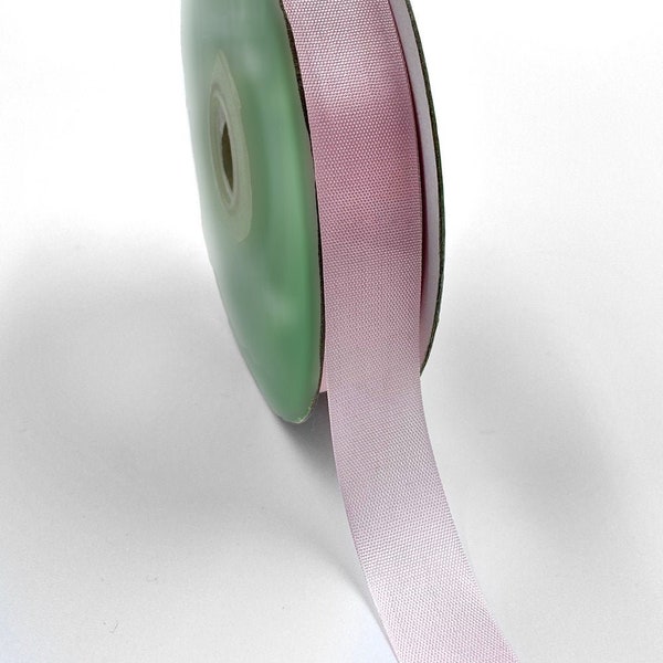 Pale Pink Silky Seam Binding Woven Ribbon, 15mm (9/16in) wide *Sold Per Metre*